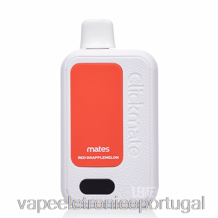 Vape Eletrônico 7 Daze Clickmate 15000 Kit Descartável Vermelho Grapplemelon